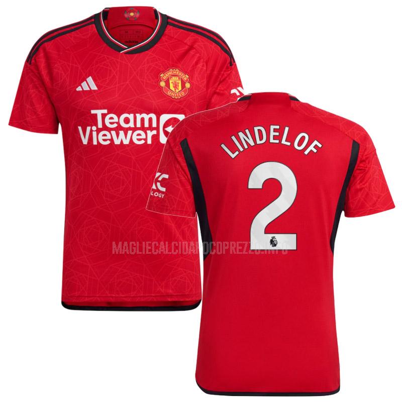 maglietta manchester united lindelof home 2023-24