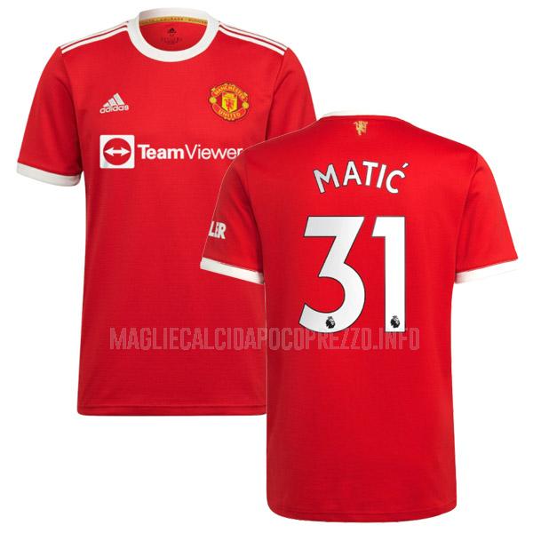maglietta manchester united matic home 2021-22