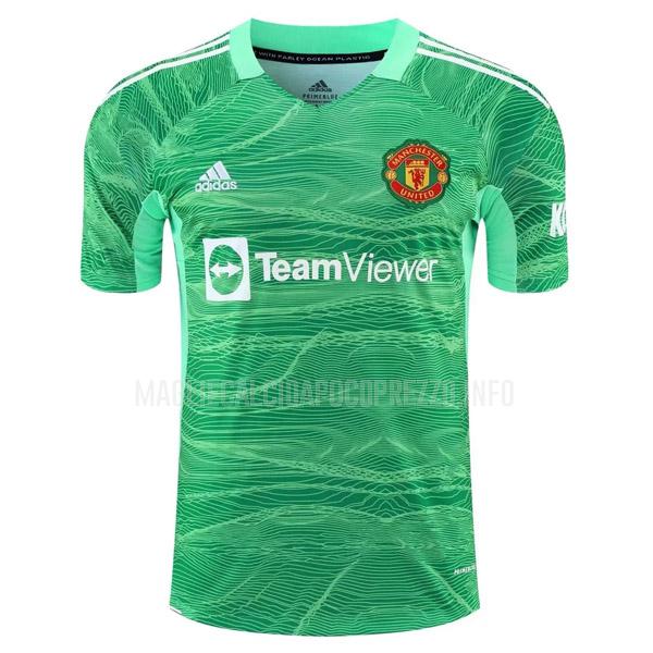 maglietta manchester united portiere verde 2021-22