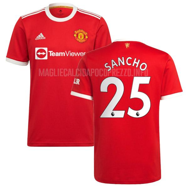 maglietta manchester united sancho home 2021-22