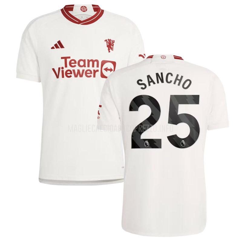 maglietta manchester united sancho third 2023-24