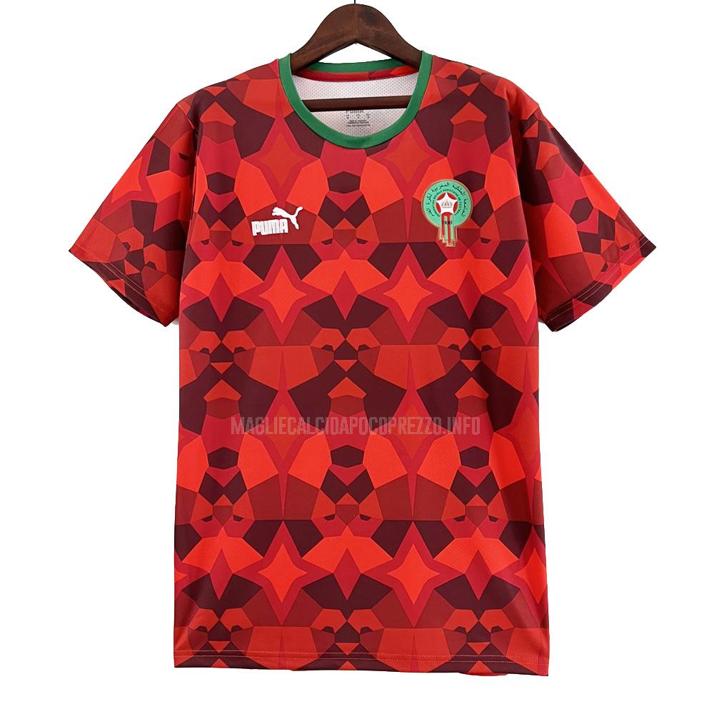 maglietta marocco speciale rosso 2023-24