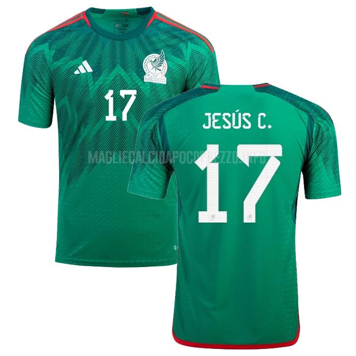 maglietta messico jesus c. coppa del mondo home 2022