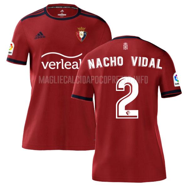 maglietta osasuna nacho vidal home 2021-22