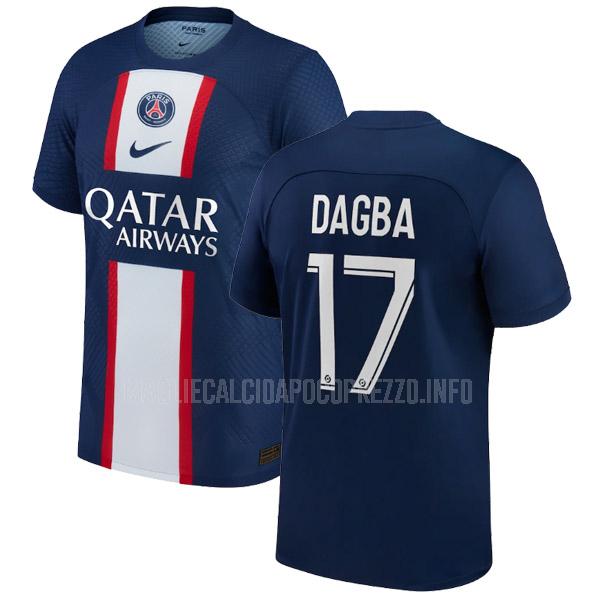maglietta paris saint-germain dagba home 2022-23