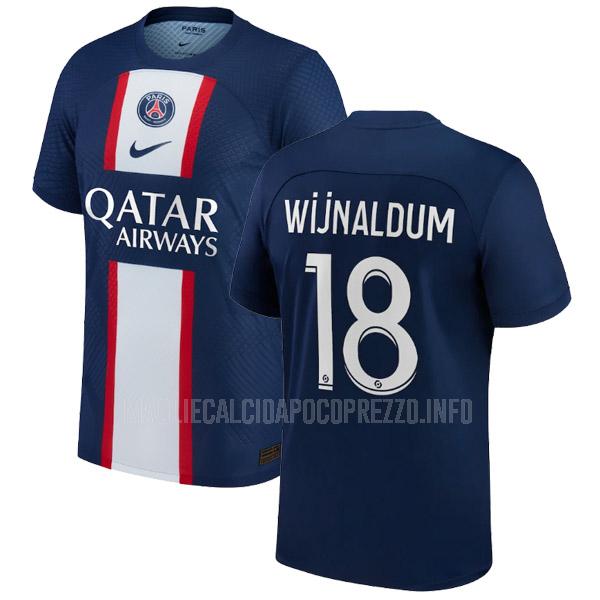 maglietta paris saint-germain wijnaldum home 2022-23