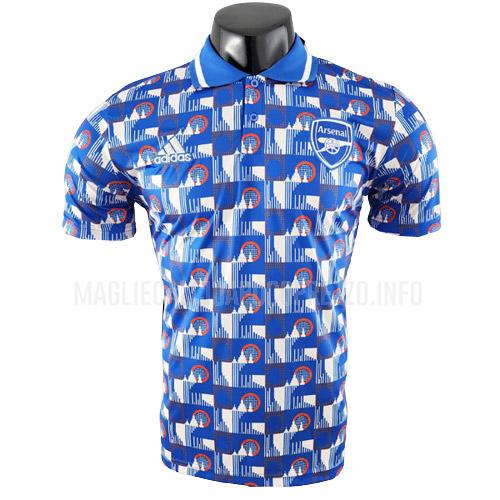 maglietta polo arsenal blu 2022-23