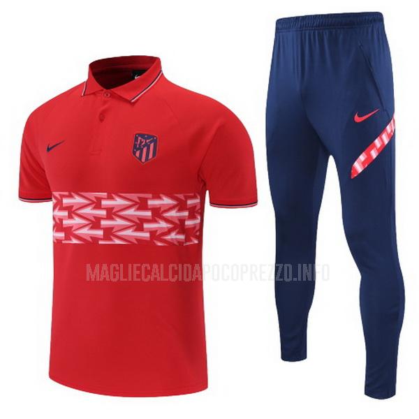 maglietta polo atletico de madrid abito rosso 2022