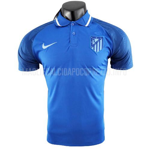 maglietta polo atletico de madrid blu 2022-23