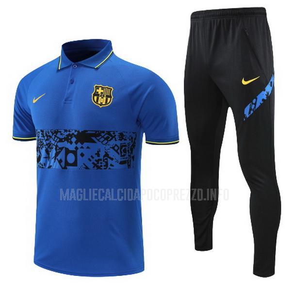maglietta polo barcelona abito blu 2022