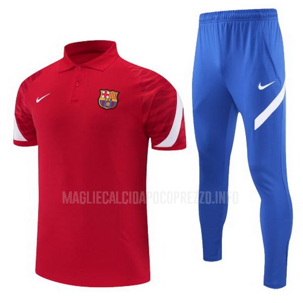 maglietta polo barcelona abito rosso 2022
