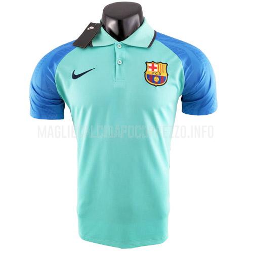 maglietta polo barcelona verde 2022-23