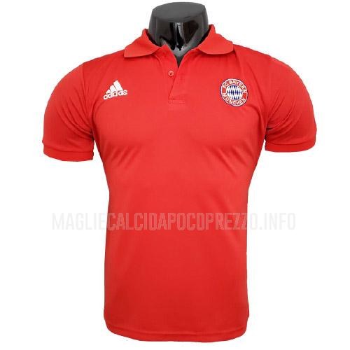 maglietta polo bayern munich rosso 2021-22