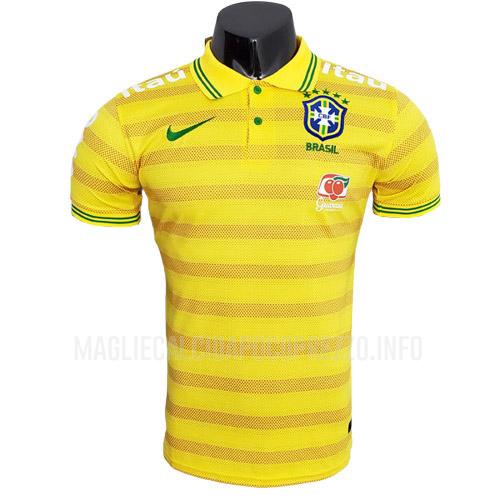 maglietta polo brasile giallo 2022-23