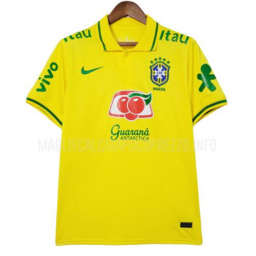 maglietta polo brasile giallo 2022