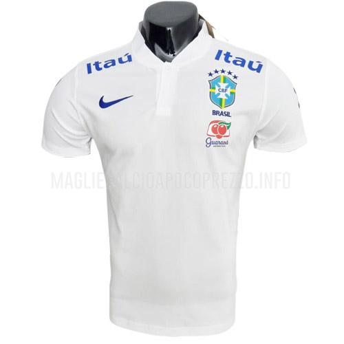 maglietta polo brasile ln bianco 2022