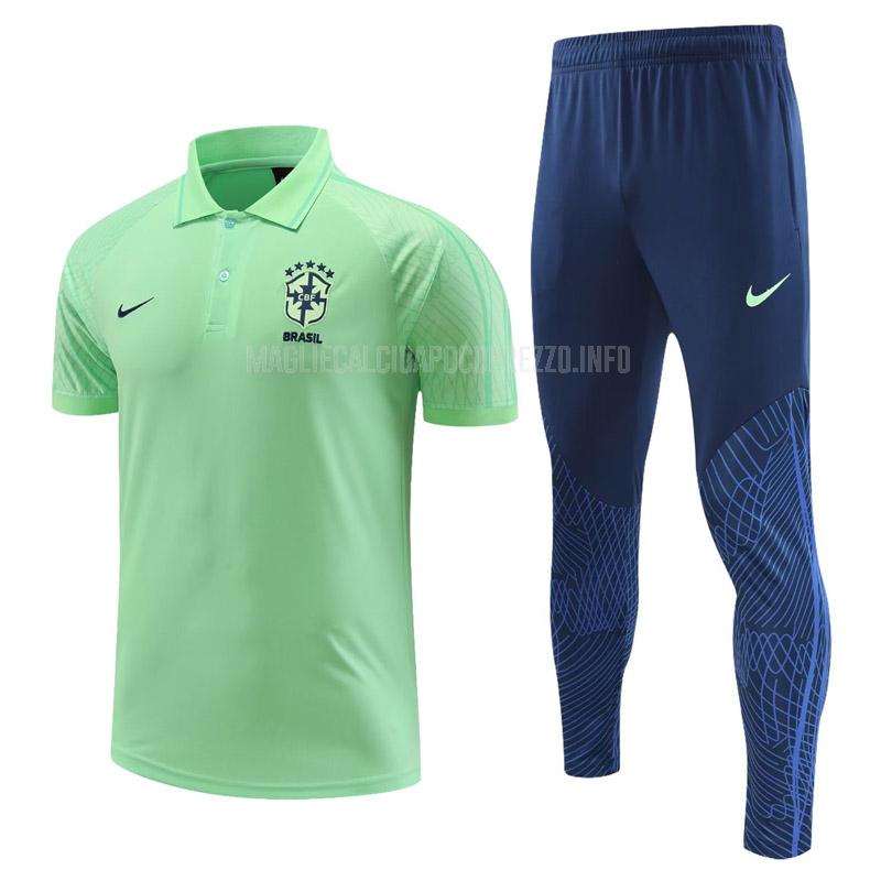 maglietta polo e pantaloni brasile 2317a1 verde 2023