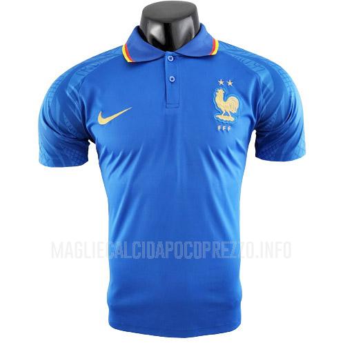 maglietta polo francia blu 2022