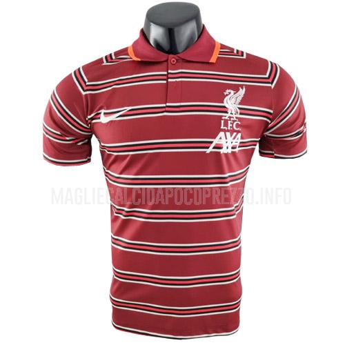 maglietta polo liverpool rosso banda 2022