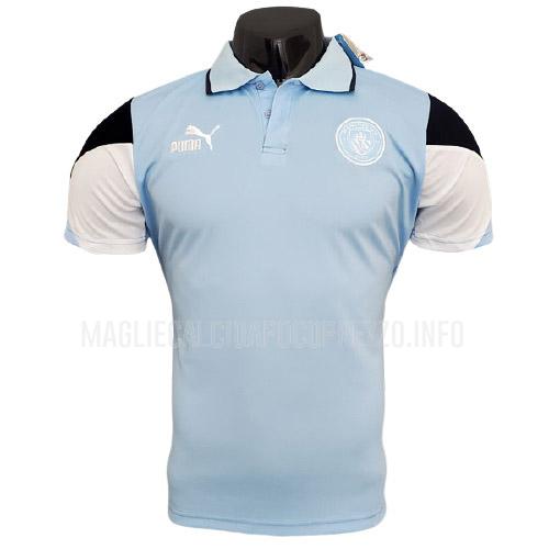 maglietta polo manchester city azzurro 2021-22