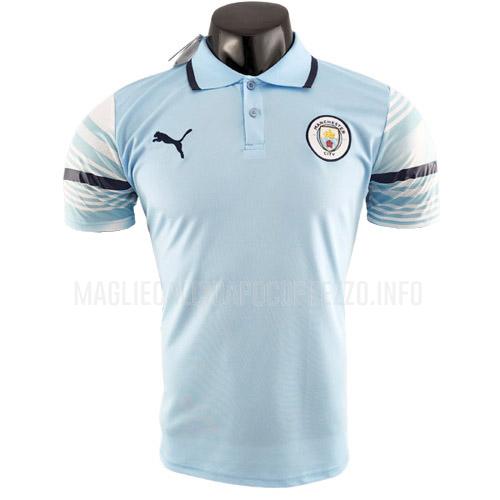 maglietta polo manchester city azzurro 2022-23