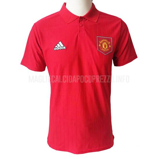 maglietta polo manchester united rosso 2023