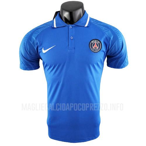 maglietta polo paris saint-germain blu sr2 2022-23