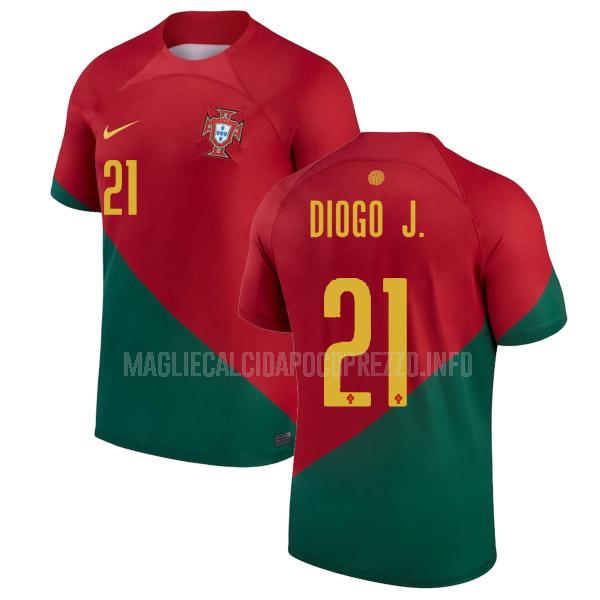 maglietta portogallo diogo jota coppa del mondo home 2022