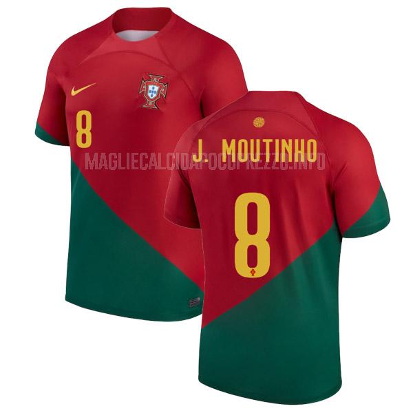 maglietta portogallo j. moutinho coppa del mondo home 2022