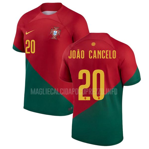 maglietta portogallo joao cancelo coppa del mondo home 2022