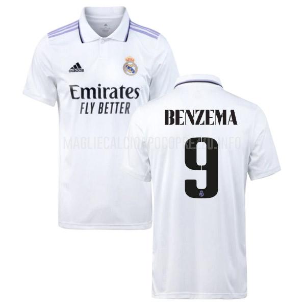 maglietta real madrid benzema home 2022-23