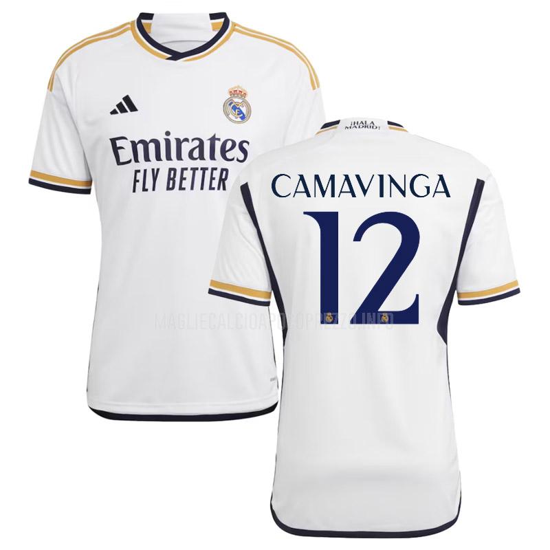 maglietta real madrid camavinga home 2023-24