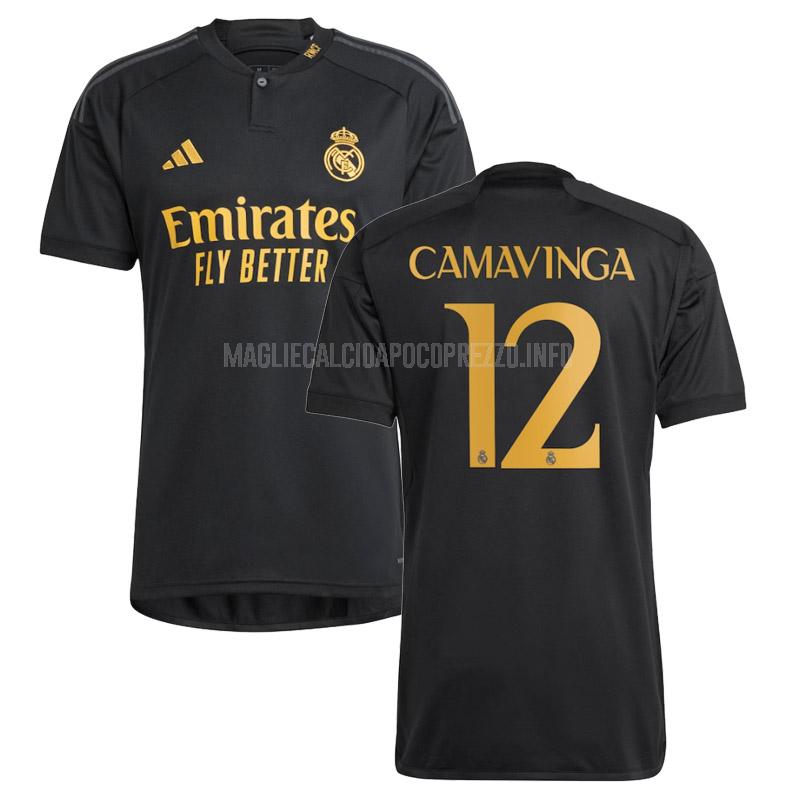 maglietta real madrid camavinga third 2023-24