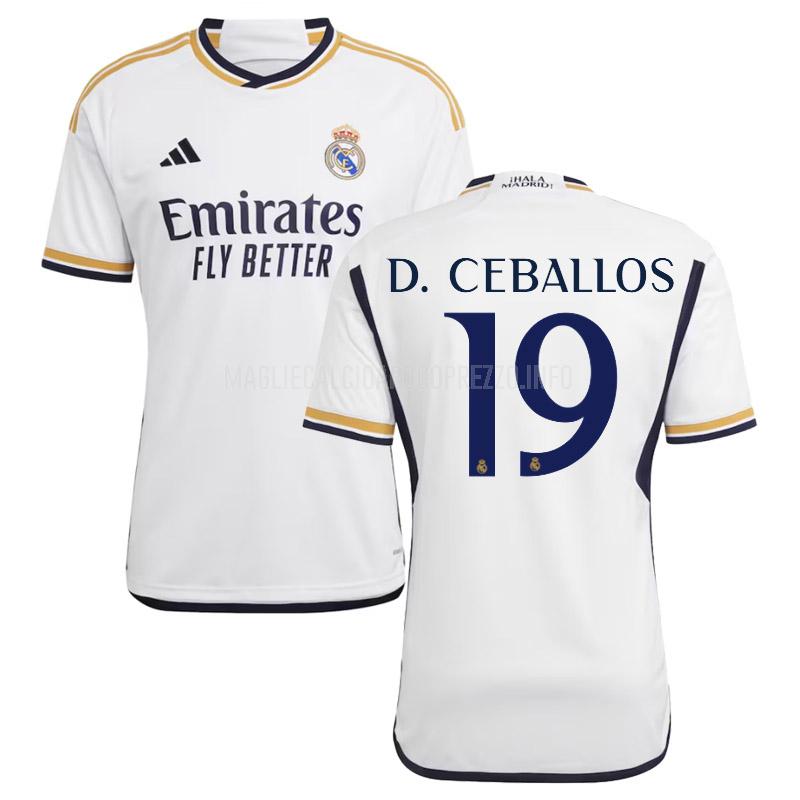 maglietta real madrid d. ceballos home 2023-24