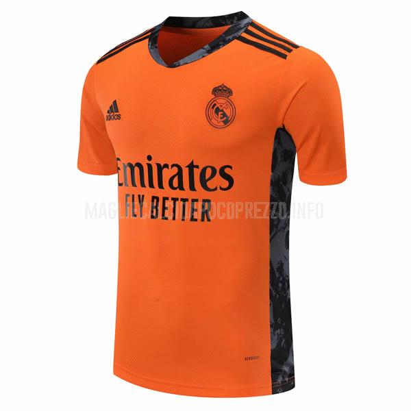 maglietta real madrid portiere arancia 2020-21