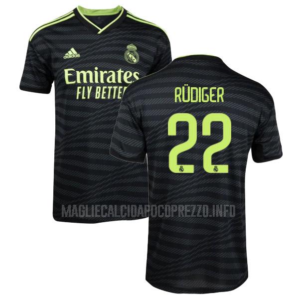 maglietta real madrid rudiger third 2022-23