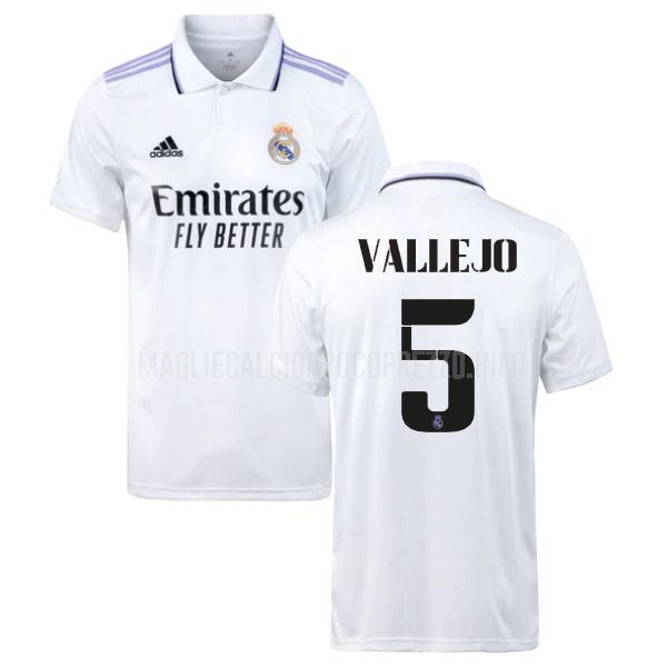maglietta real madrid vallejo home 2022-23