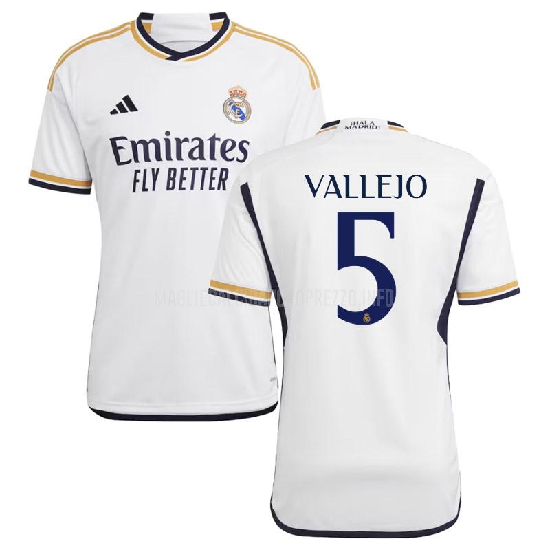maglietta real madrid vallejo home 2023-24