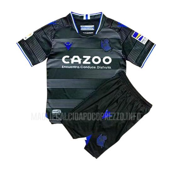 maglietta real sociedad bambino away 2022-23