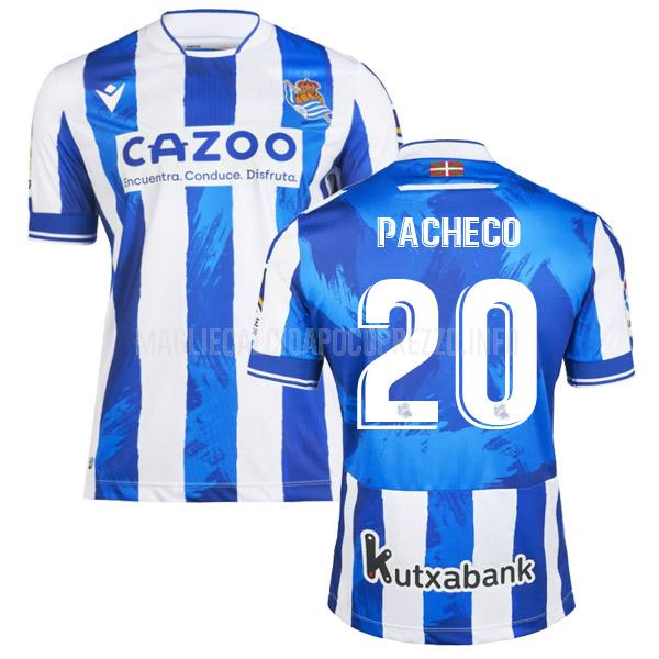 maglietta real sociedad pacheco home 2022-23