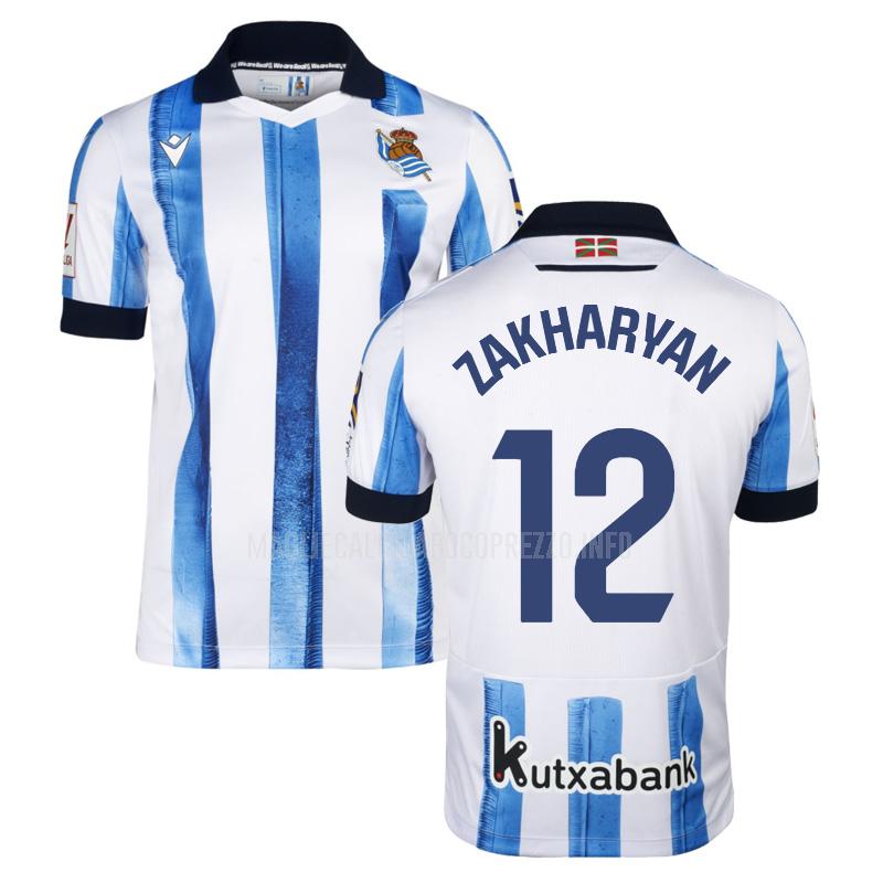 maglietta real sociedad zakharyan home 2023-24