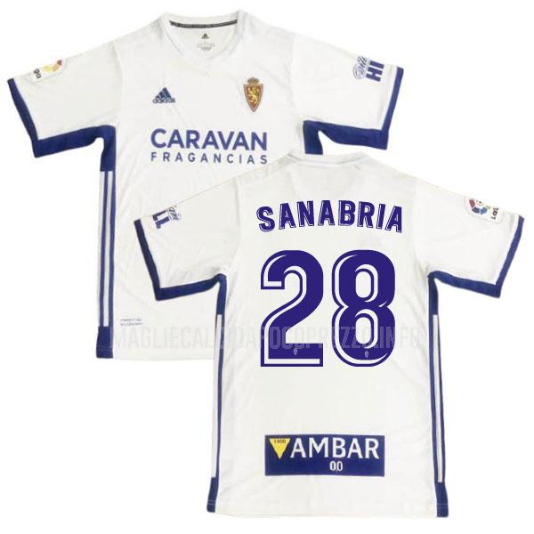 maglietta real zaragoza sanabria home 2020-21