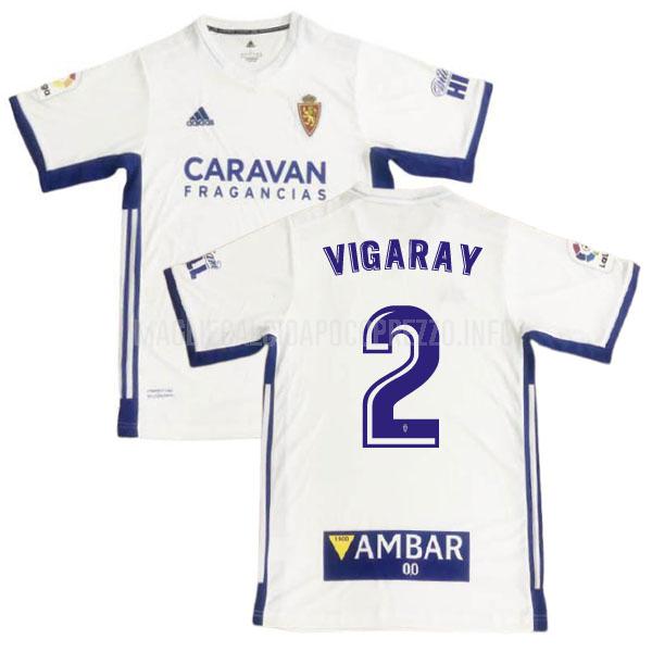 maglietta real zaragoza vigaray home 2020-21