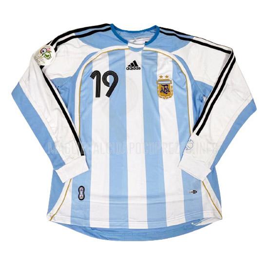 maglietta retro argentina manica lunga home 2006
