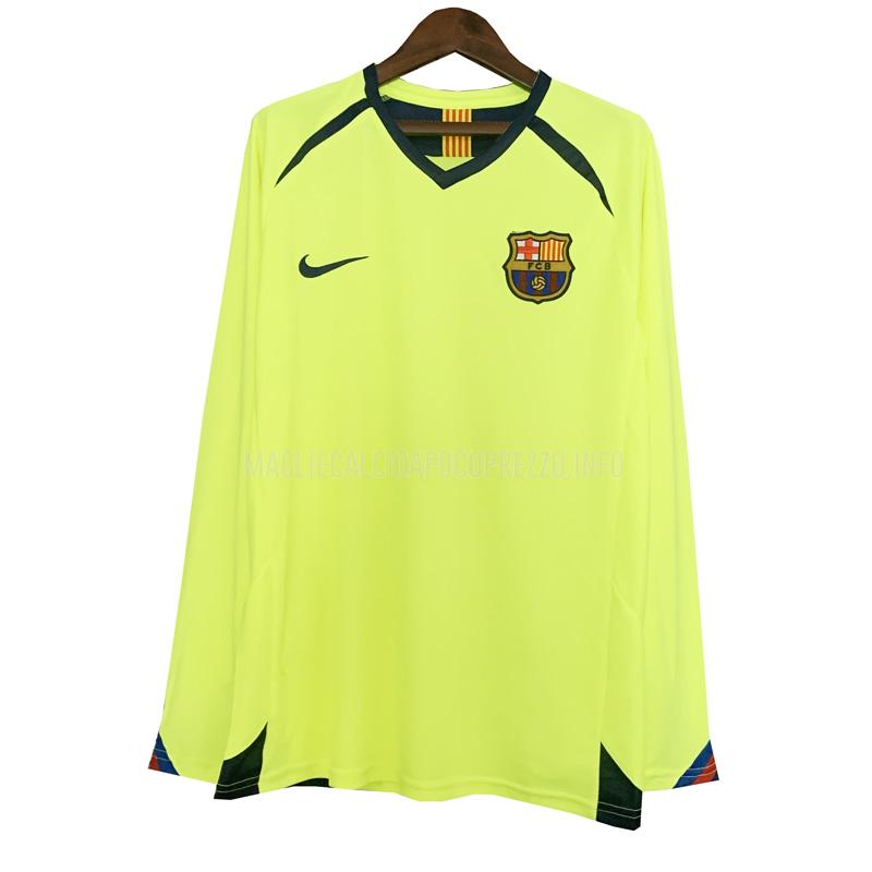 maglietta retro barcelona manica lunga away 2005-2006