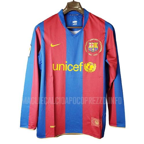 maglietta retro barcelona manica lunga home 2007-2008