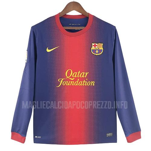 maglietta retro barcelona manica lunga home 2012-13