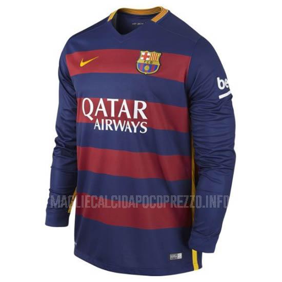 maglietta retro barcelona manica lunga home 2015-16