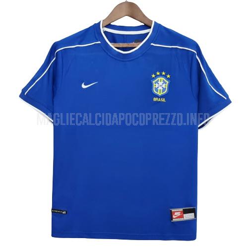 maglietta retro brasile away 1998