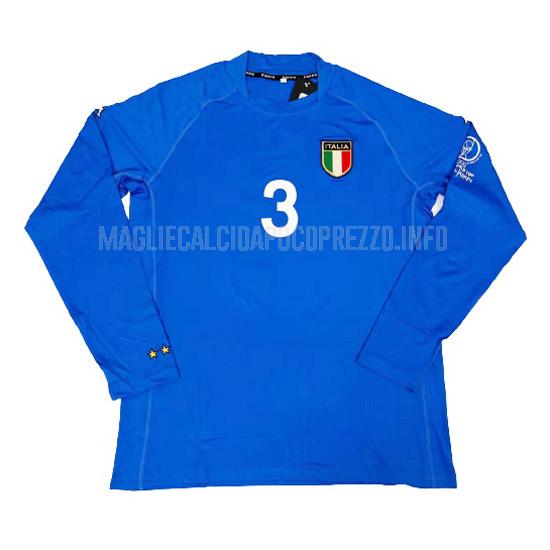 maglietta retro italia manica lunga home 2002